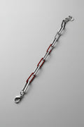 Bracciale a Catena in Acciaio con Catena di Regolazione