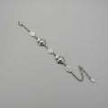 Bracciale con Cuori Sacri e Piastre Madonna di Fatima in Acciaio