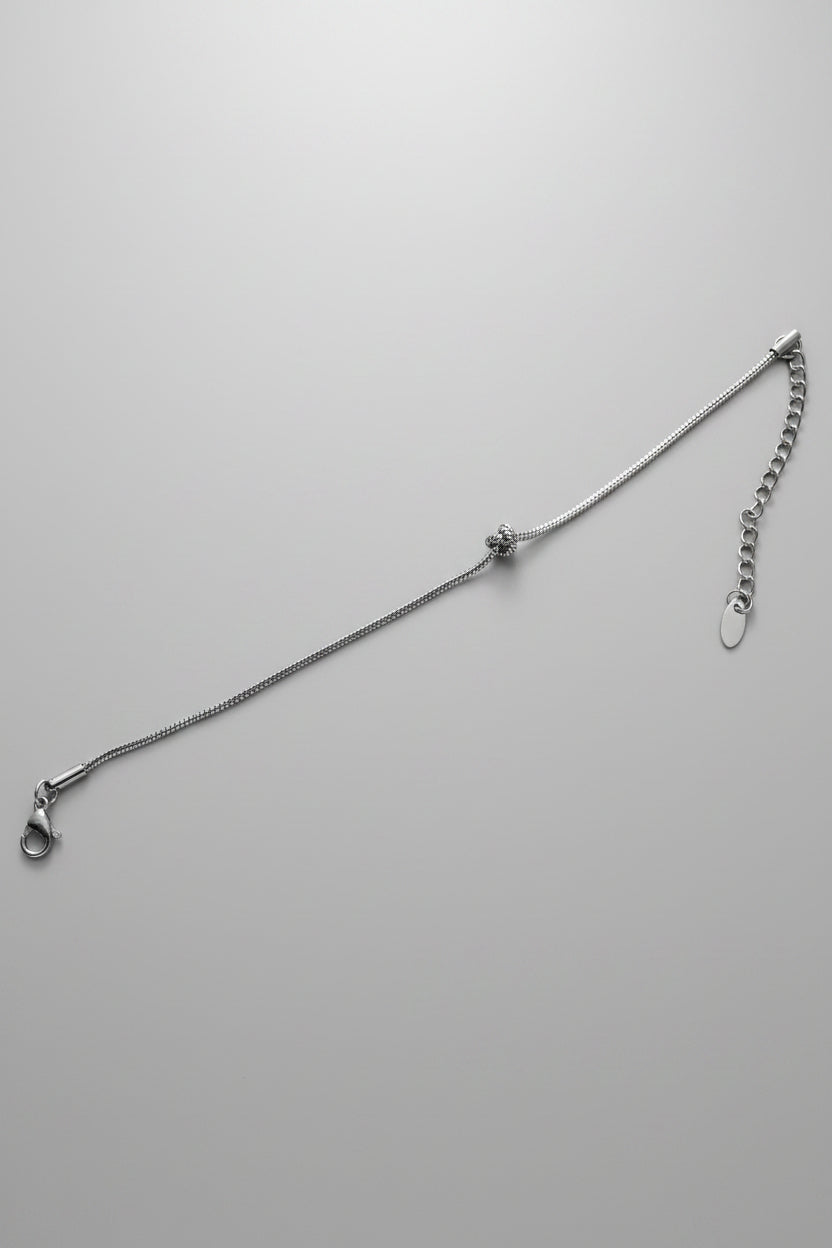 Bracciale con Nodo in Acciaio