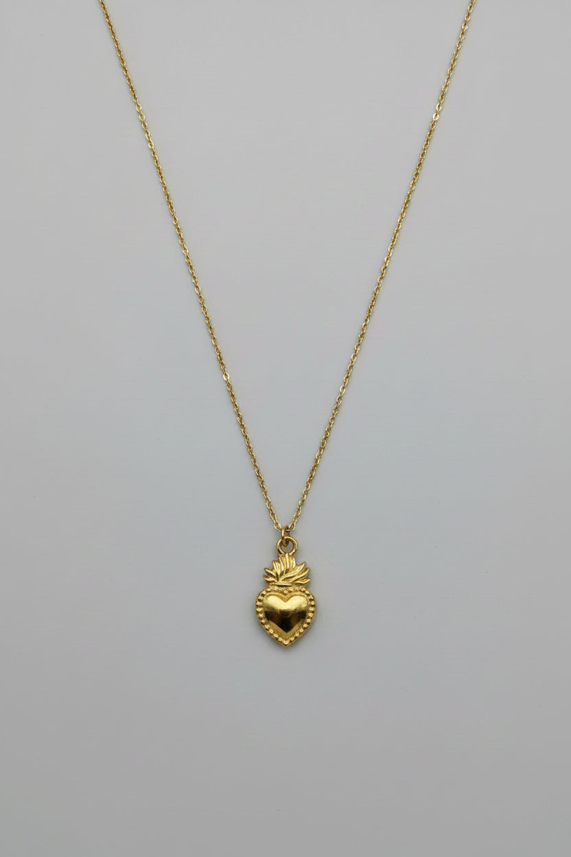 Collana Sacro Cuore Color Oro