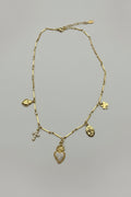 Arcana Dorata — Collana a Lingottini con 5 Charm Color Oro