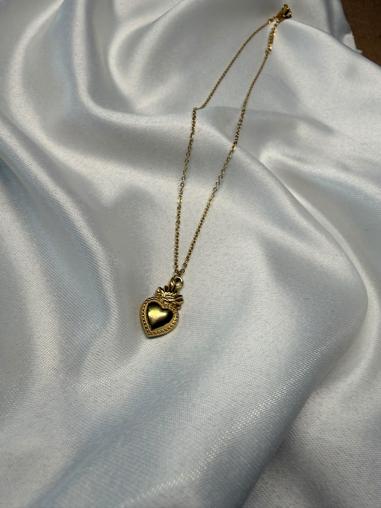 Collana Sacro Cuore Color Oro