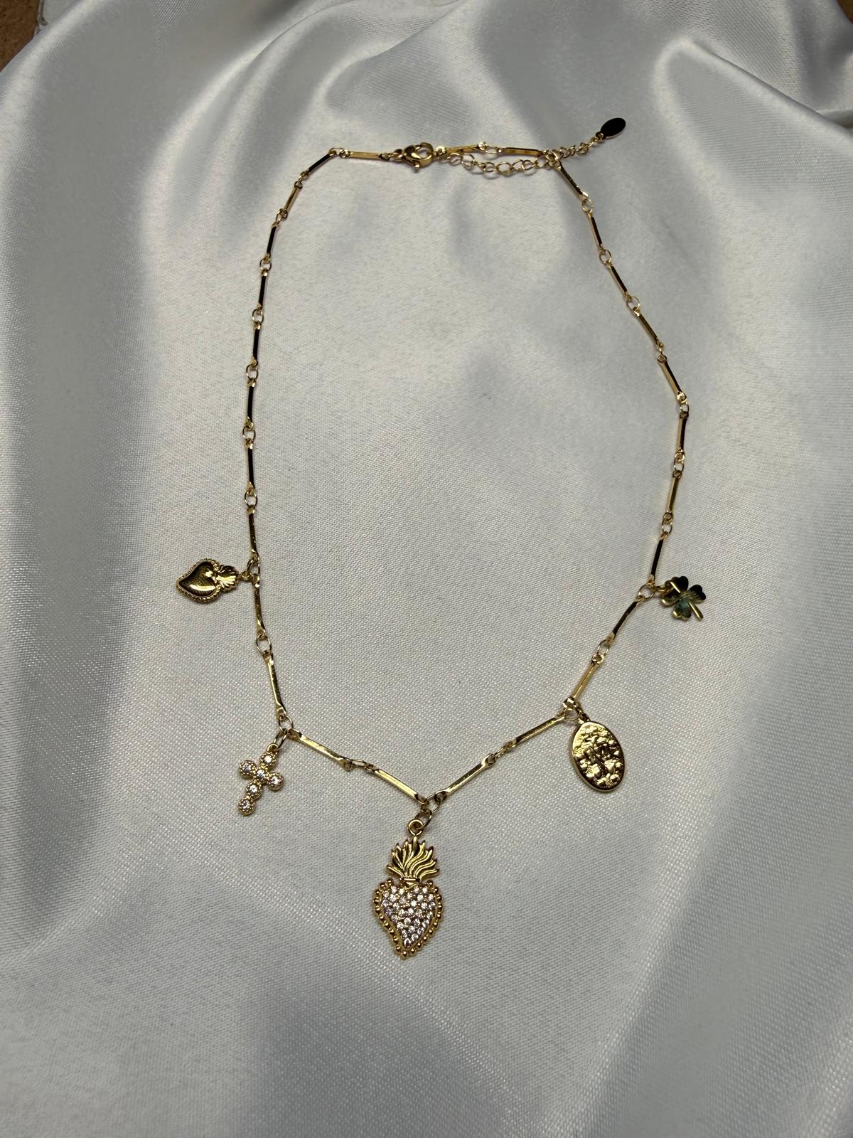 Arcana Dorata — Collana a Lingottini con 5 Charm Color Oro