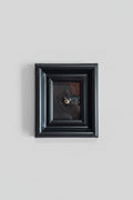 Serie Eclipse - Quadro Ex Voto Sacro Cuore Nero con Iscrizione GR su Sfondo Ecopelle Nera 25x30