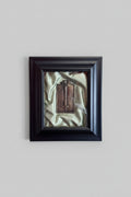 Serie Noir Essence - Quadro Ex Voto Colonna Vertebrale su Sfondo Verde Chirurgico 33x39