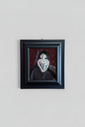 Serie Noir Essence - Quadro Sacro Cuore Classico su Sfondo Velluto Nero 33x39