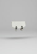 Luna Piena XL — orecchini a lobo mezzo tondo bombato lucido 14mm in acciaio argento, coppia