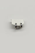 Cerchio Liscio — orecchini a cerchio classico aperto 18mm in acciaio argento lucido, coppia