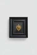 Quadro Ex Voto Sacro Cuore - Ecopelle Nera 23x27