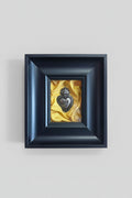 Quadro Ex Voto Sacro Cuore - Raso Giallo 20x23